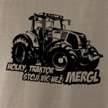 Holky, traktor stojí víc než mergl