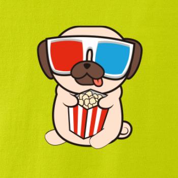 Mops a 3D brýle Mops a 3D brýle