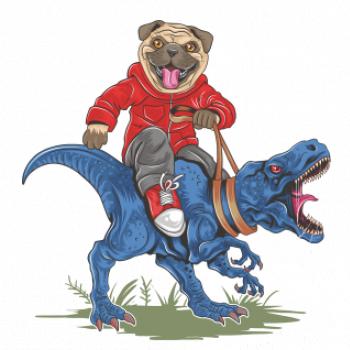 Mops a tyranosaurus
