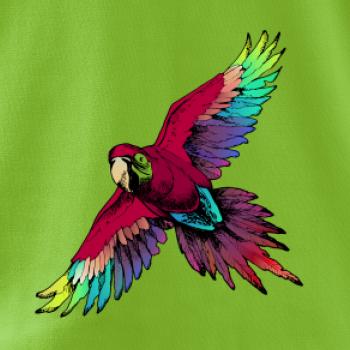 Papoušek kreslený letící