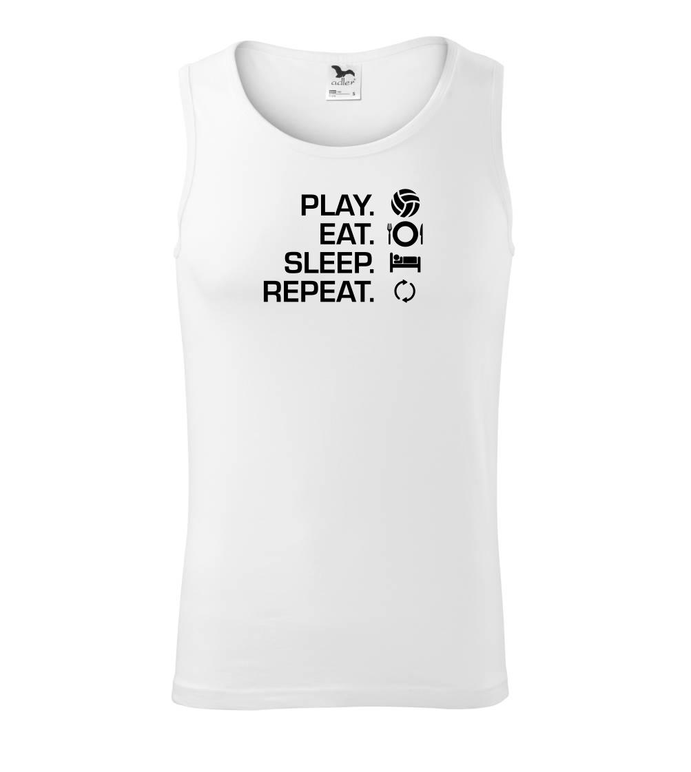 Play Eat Sleep Repeat volejbal - Tílko pánské Core