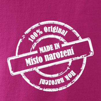 Etiketa - Original - město a rok narození