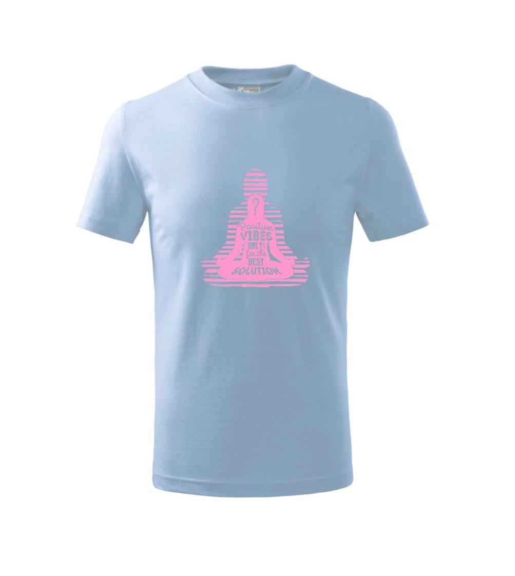 Joga - positive vibes only růžová
