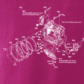 Nákres uzávěrka starý fotoaparát