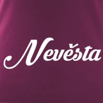 Nevěsta nápis