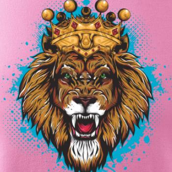 Lev kreslený s korunou