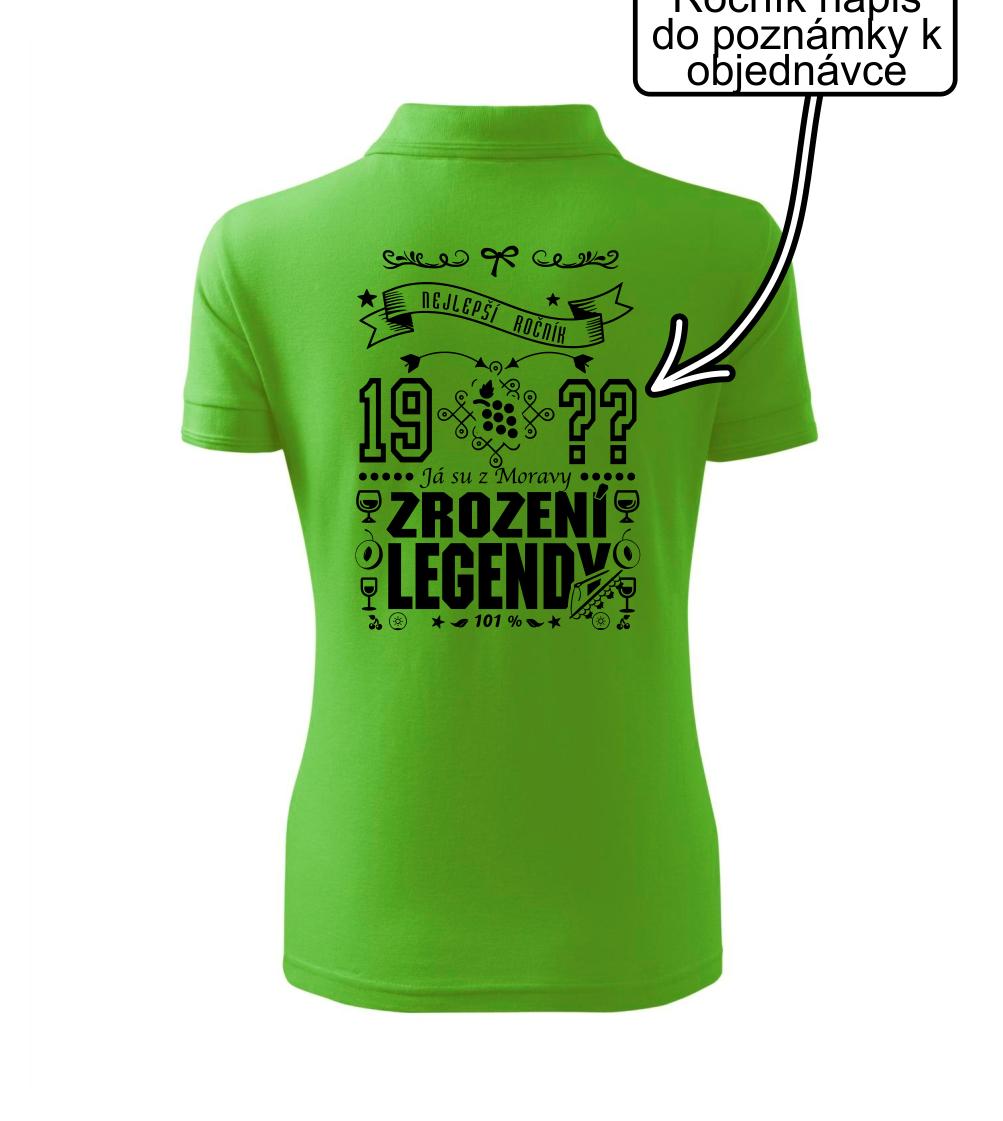 Zrození legendy - pro Moraváka - Polokošile dámská Pique Polo