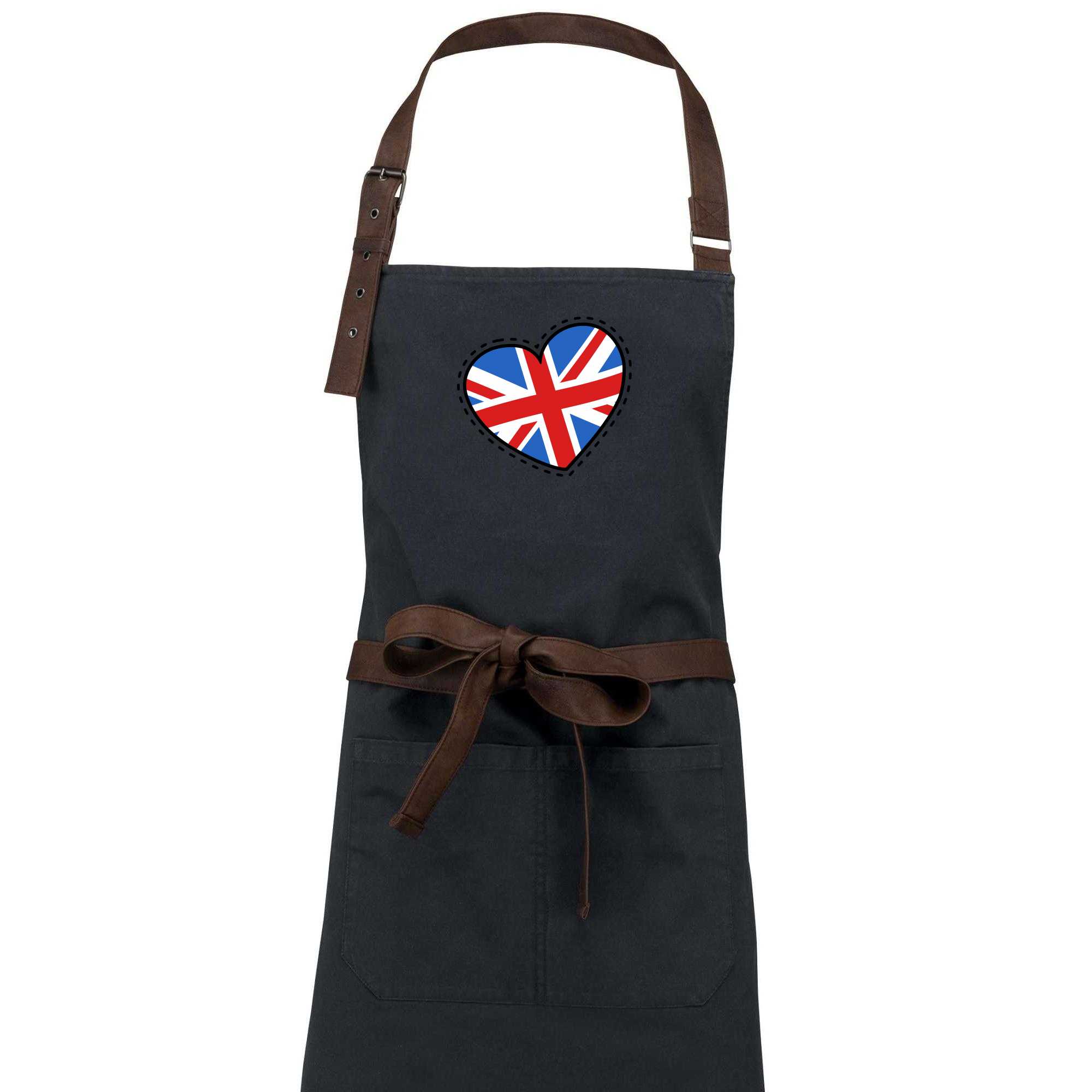 Británie srdce velké - Zástěra Vintage