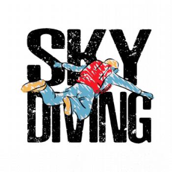 Skydiving nápis