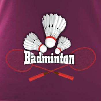 Badminton - nápis s košíky