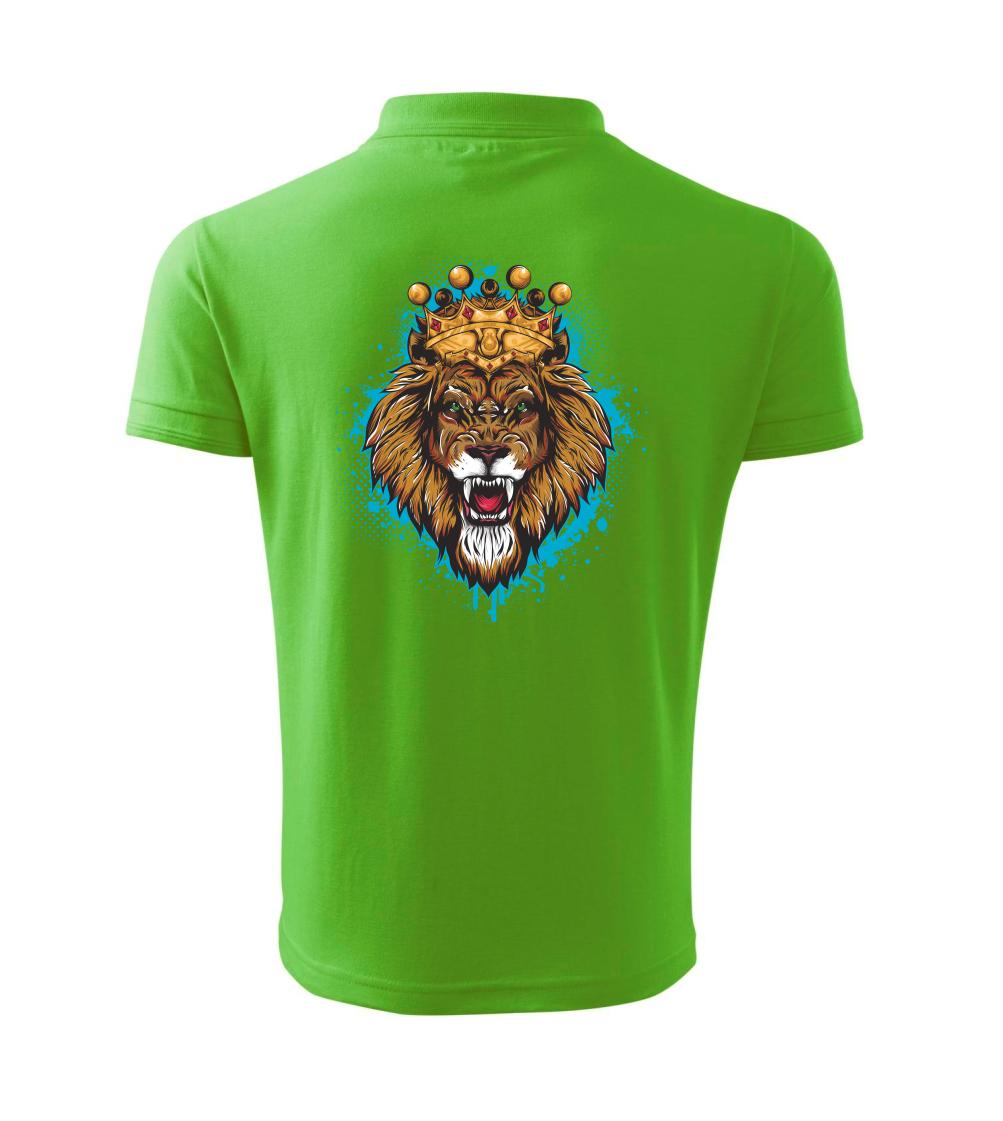 Lev kreslený s korunou