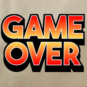 Game over - nápis barevný