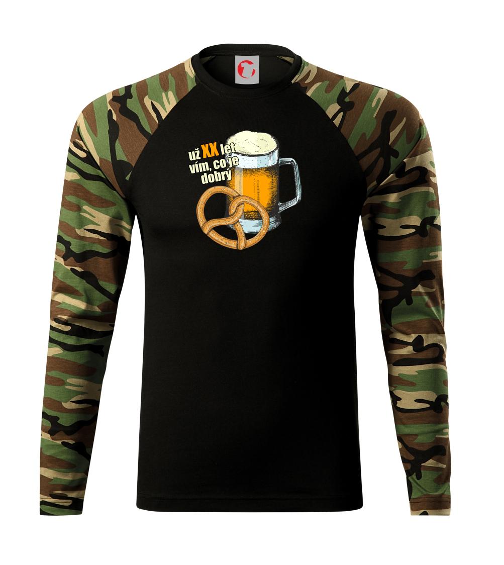 Pivo a preclík vím co je dobrý - Camouflage LS