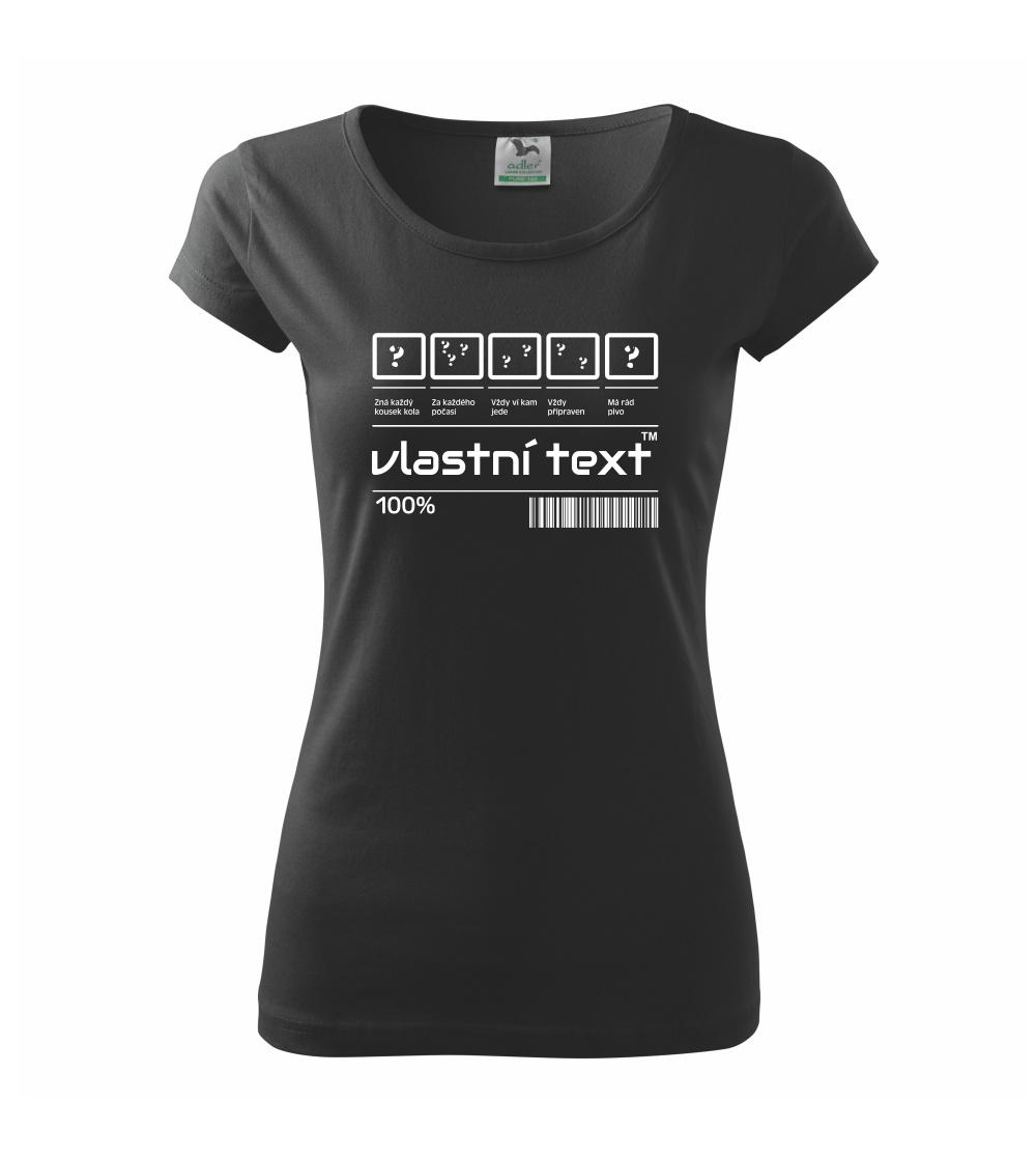 Čárový kód - Vlastní text