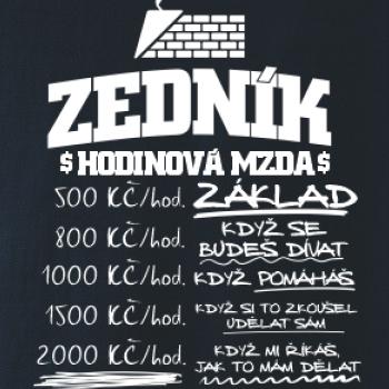 Hodinová mzda zedník Hodinová mzda zedník