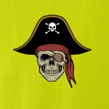 Pirátská lebka s kloboukem