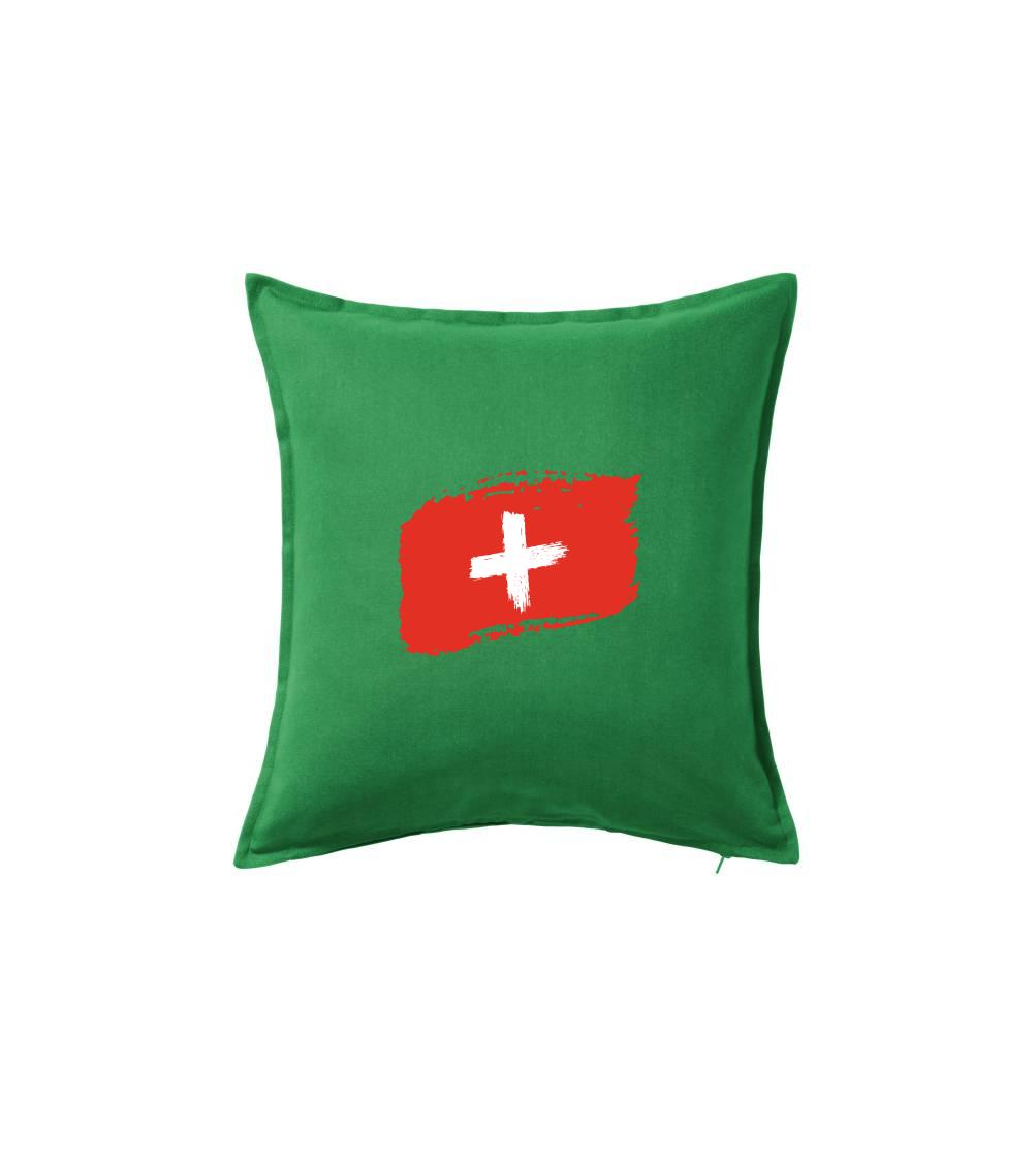 Švýcarsko vlajka - Polštář 50x50
