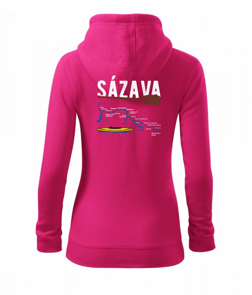 Mapa řeky Sázavy Mapa řeky Sázavy