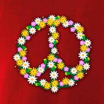 Peace symbol kopretiny