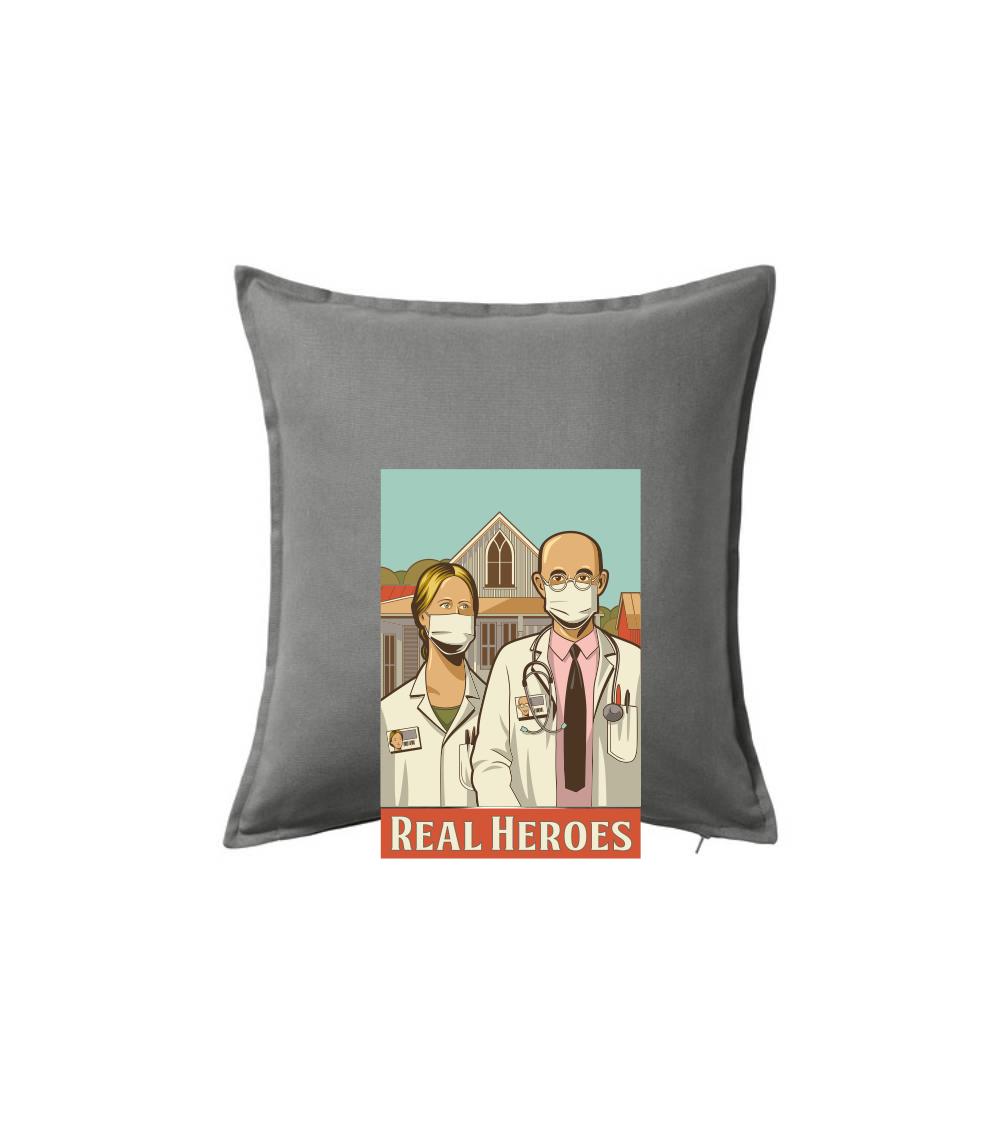 Covid - real heroes - Polštář 50x50