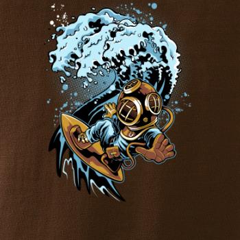 Surfující potápěč