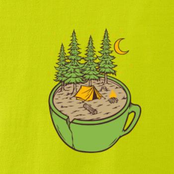 Hrnek plný stanování