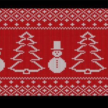 Svetr sněhulák se stromem