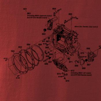 Nákres uzávěrka starý fotoaparát