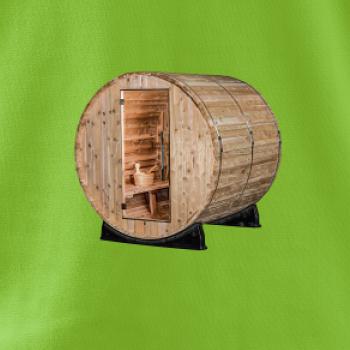 Venkovní sauna z boku