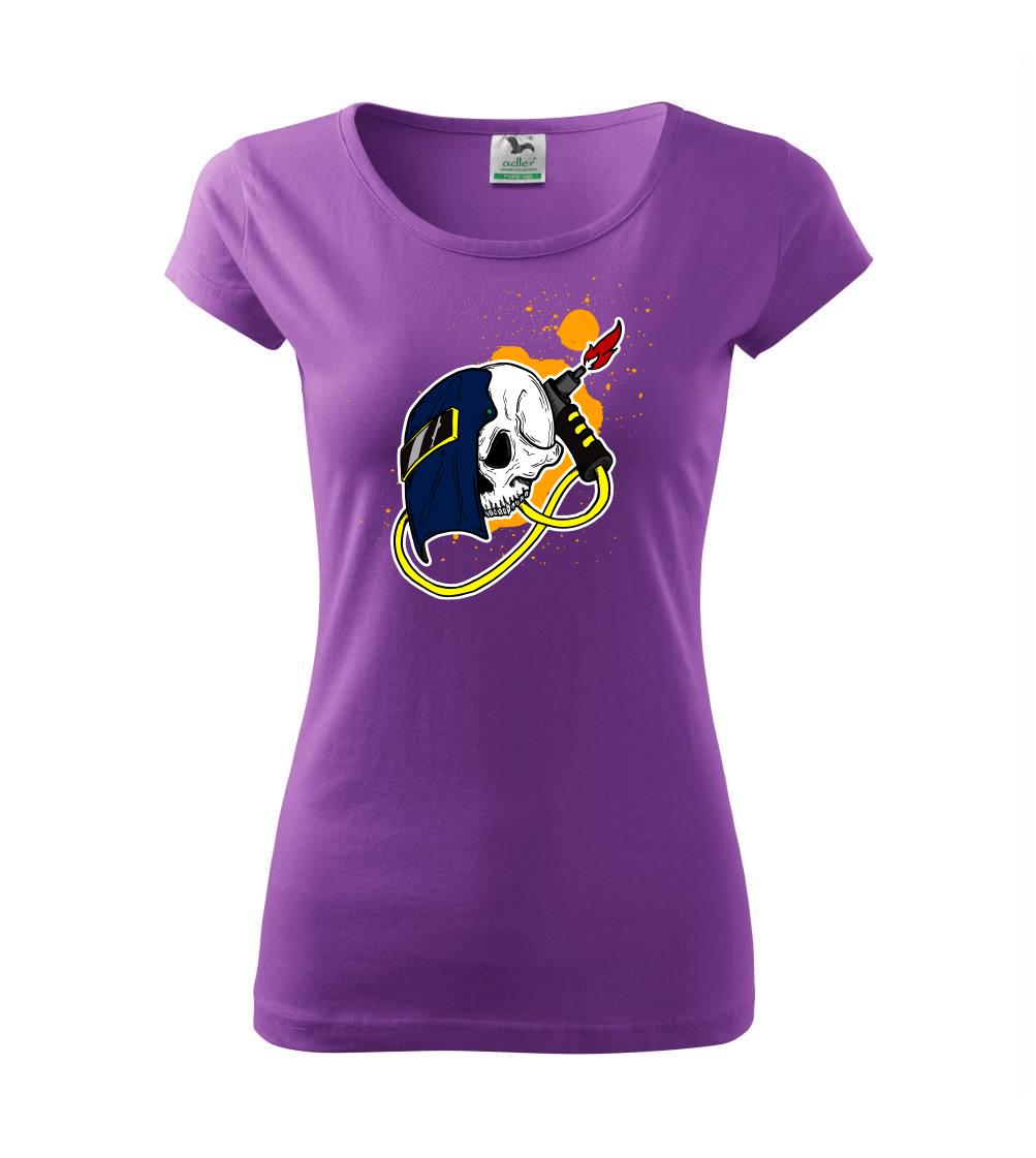 Svářeč - kreslená lebka