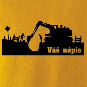 Zemní práce - silueta (váš text)