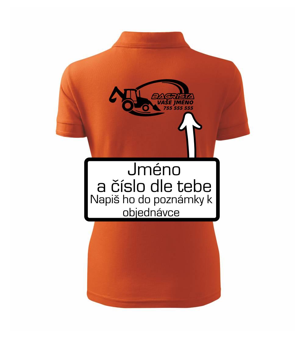 Traktorbagr - vlastní nápis a číslo