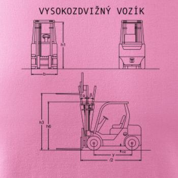 Vysokozdvižný vozík nákres