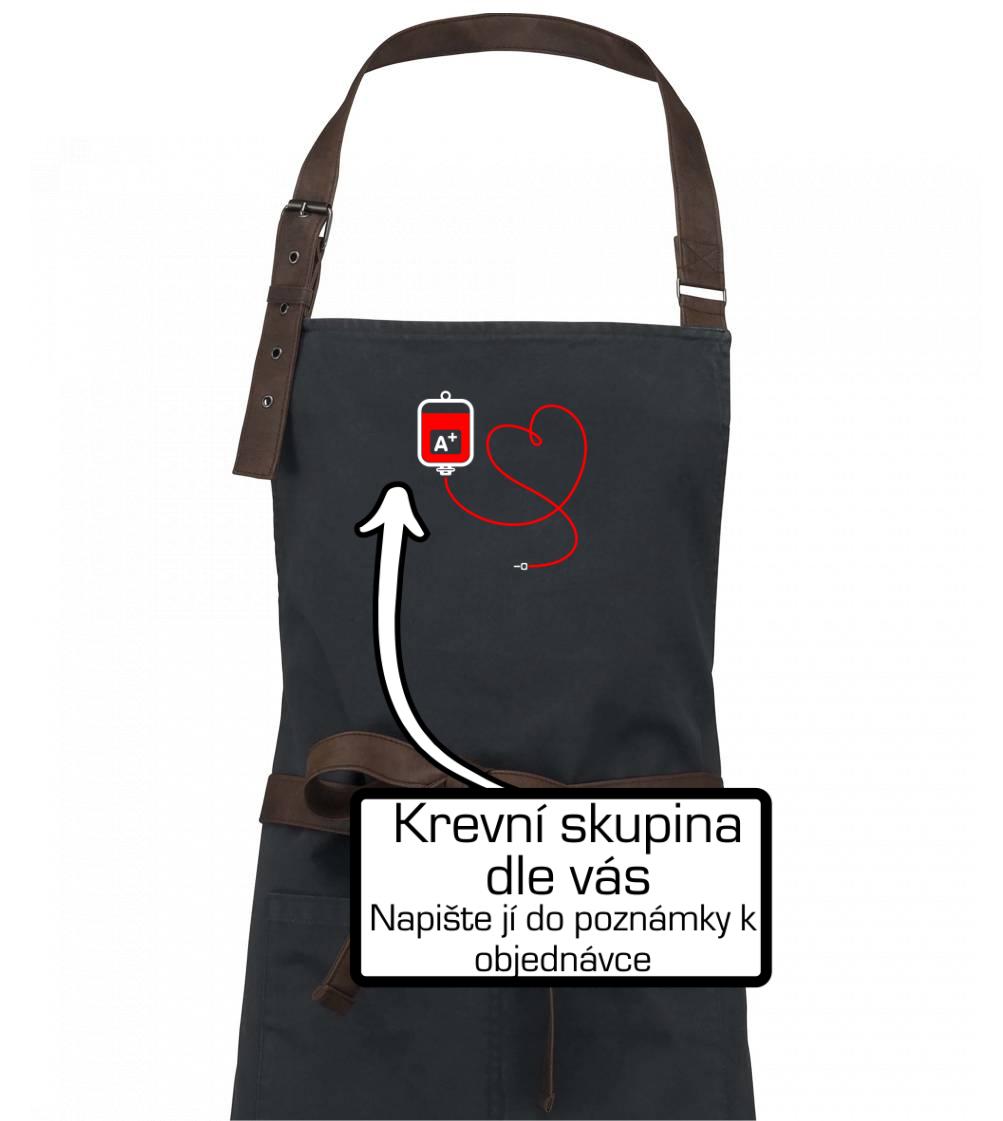 Transfúze srdce - vaše krevní skupina - Zástěra Vintage
