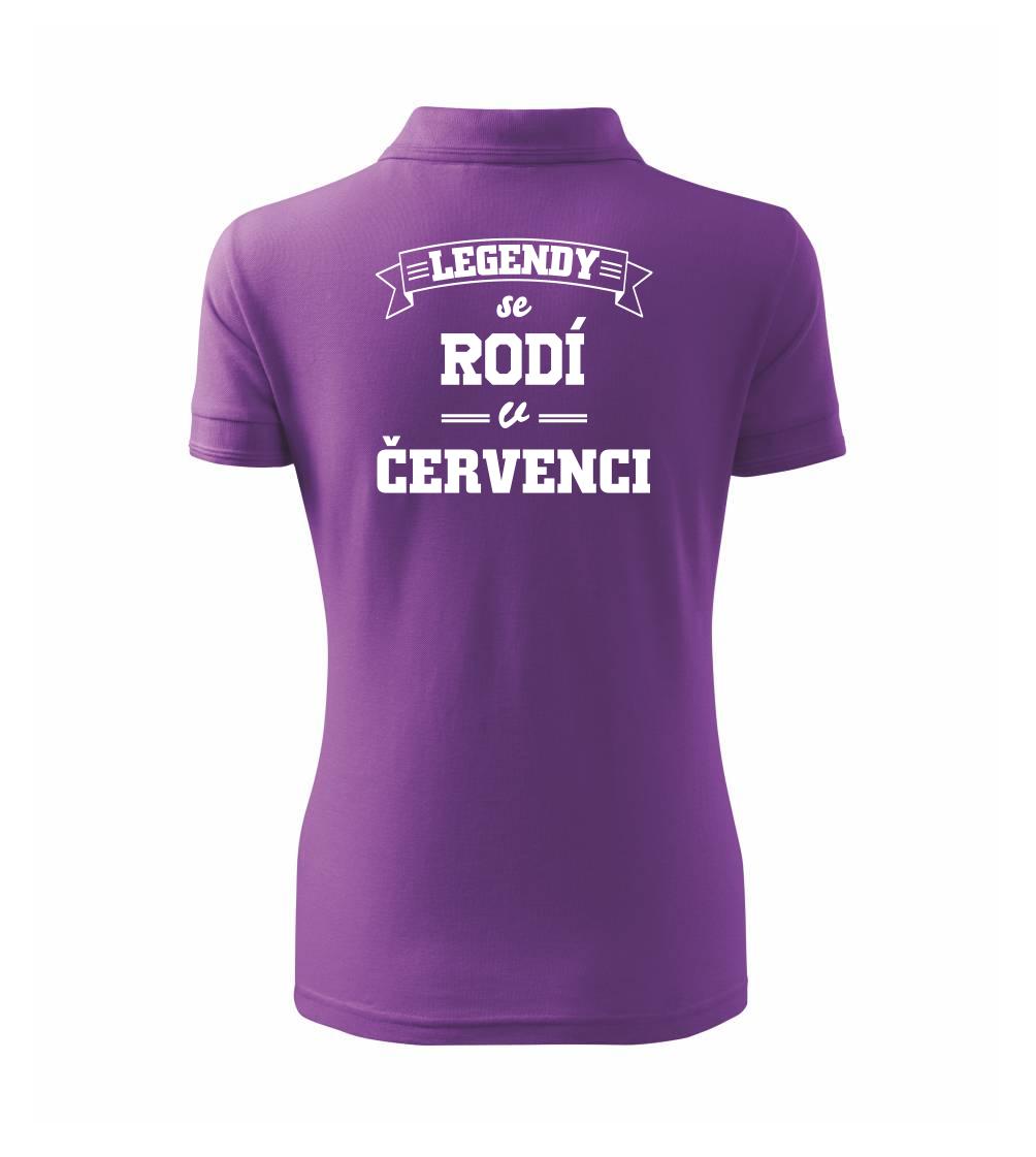 Legendy se rodí v červenci - Polokošile dámská Pique Polo