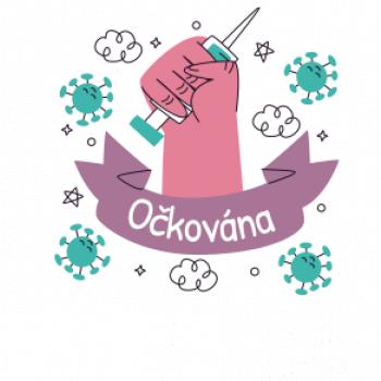Očkována - ruka a stříkačka