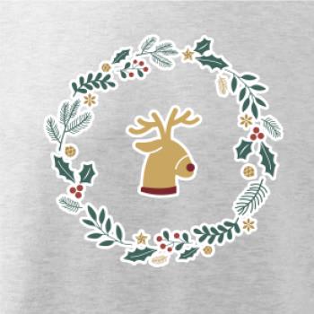 Vánoční věnec se sobem