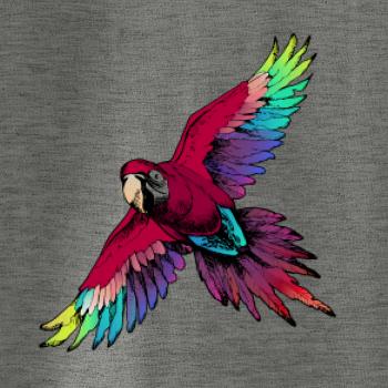 Papoušek kreslený letící