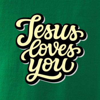 Jesus loves you - psací písmo