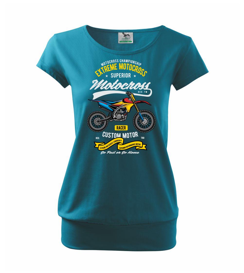 Motocross extreme custom motor - Volné triko city