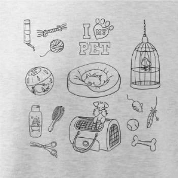 I love my pet - kreslený obrázek