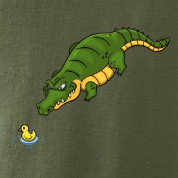 Krokodýl zelený s kačenkou