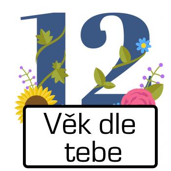 Květinové číslo kreslené - vlastní věk