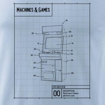 Nákres herní automat zepředu