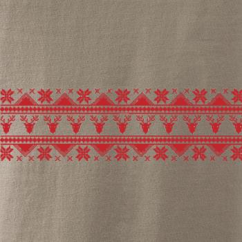 Vánoční vzor - jelen a vločka