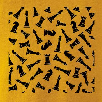 Šachové figurky ve čtverci