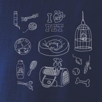 I love my pet - kreslený obrázek