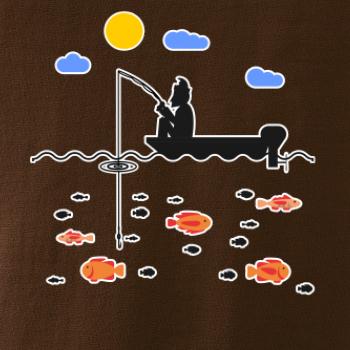 Rybář který má smůlu na loďce