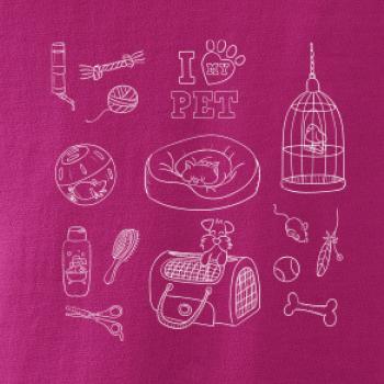 I love my pet - kreslený obrázek