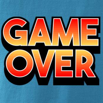 Game over - nápis barevný
